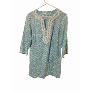 Boden Size 4 Blue Dress Tunic 3/4 Sleeves